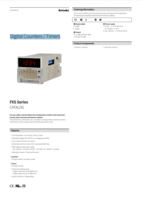 FXS SERIES: DIGITAL COUNTERS/TIMERS